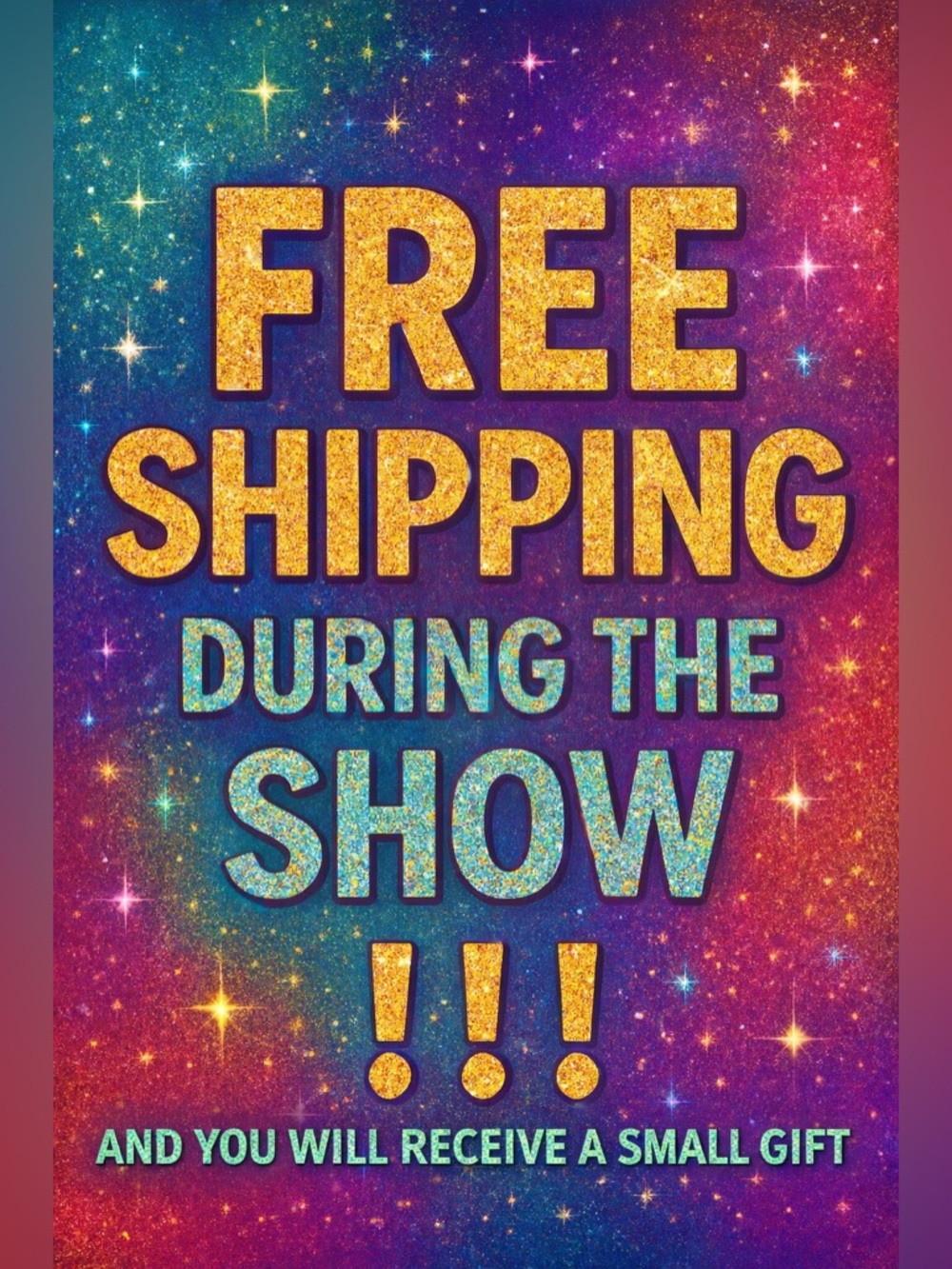 Free Shipping During THIS SHOW ONLY AND A FREE SMALL GIFT - GIVVY  ‼️ ‼️ ‼️